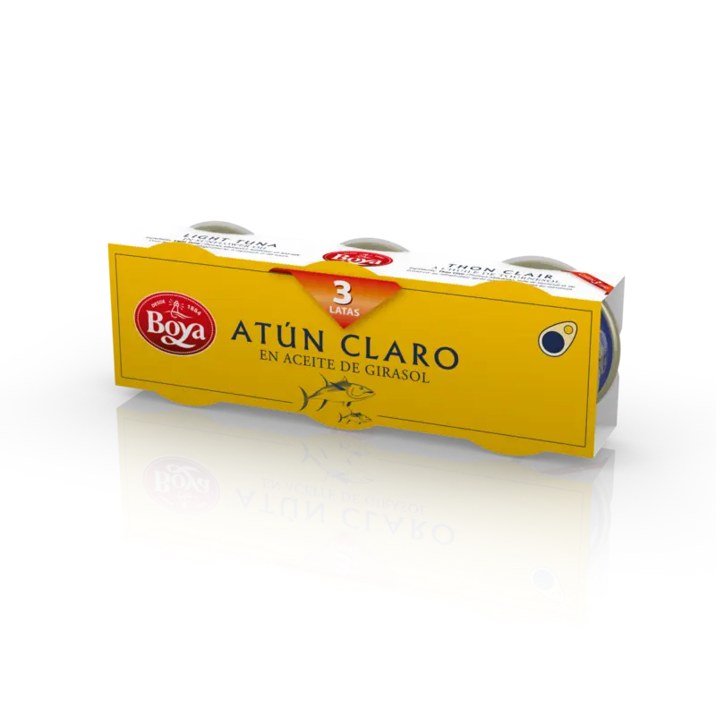 ATUN CLARO ACEITE GIRASOL BOYA 3x70 GR