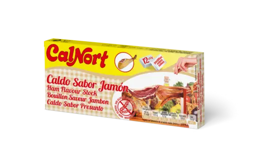CALDO SABOR JAMÓN CALNORT 12 PASTILLAS