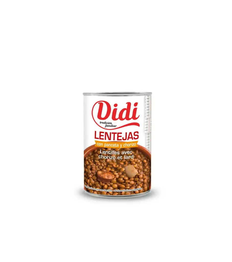 LENTEJAS CON CHORIZO DIDI 415 GR.