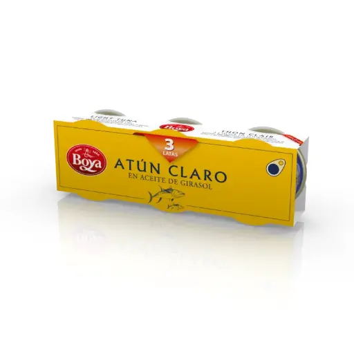 [127381] ATUN CLARO ACEITE GIRASOL BOYA 3x70 GR