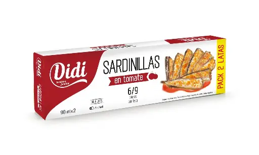 [169197] SARDINILLA EN TOMATE DIDI RR-90 PACK-2x81GR